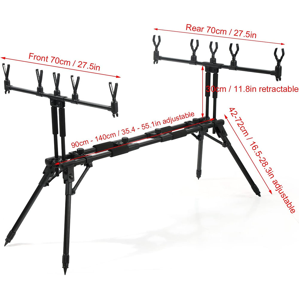 JSFUN  Adjustable 5-Rod Fishin - Fishing Rod Rack incelemesi ve fiyatı
