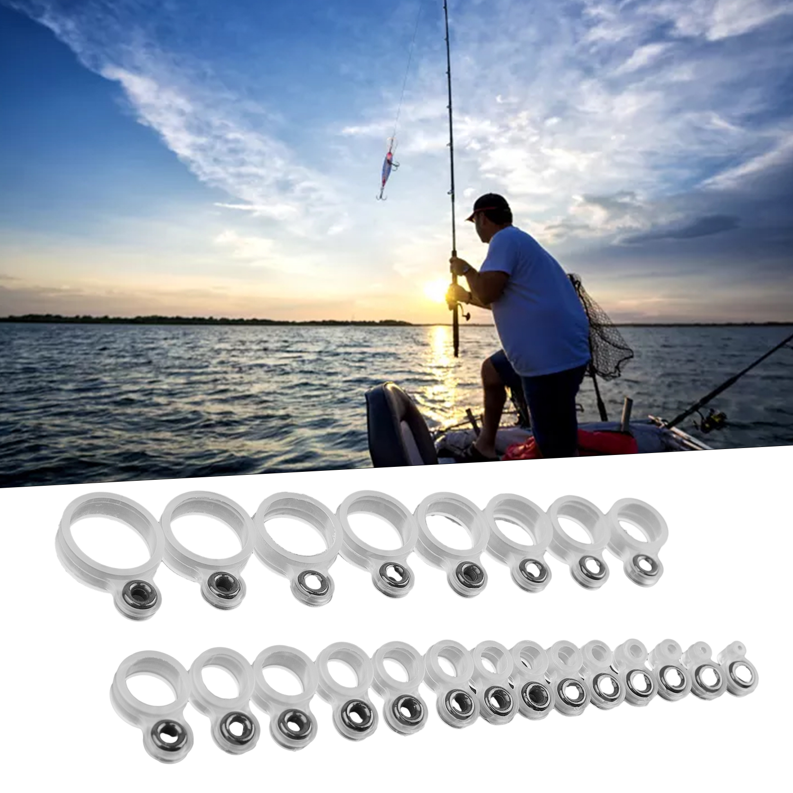 14/22Pcs Fishing Rod Eyelet Re - Fishing Rod Guide Replacement incelemesi ve fiyatı