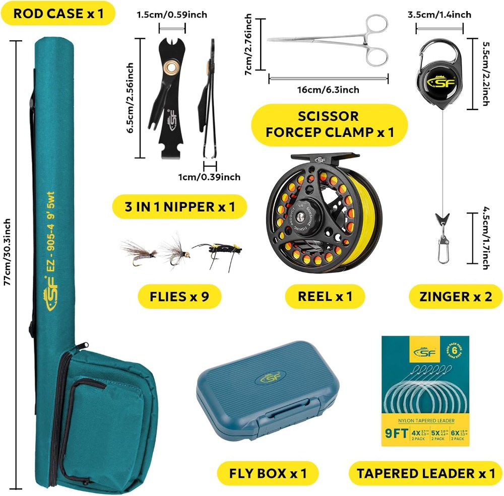 Fly Fishing Rod Combo Starter  - Fishing Rod Fly incelemesi ve fiyatı