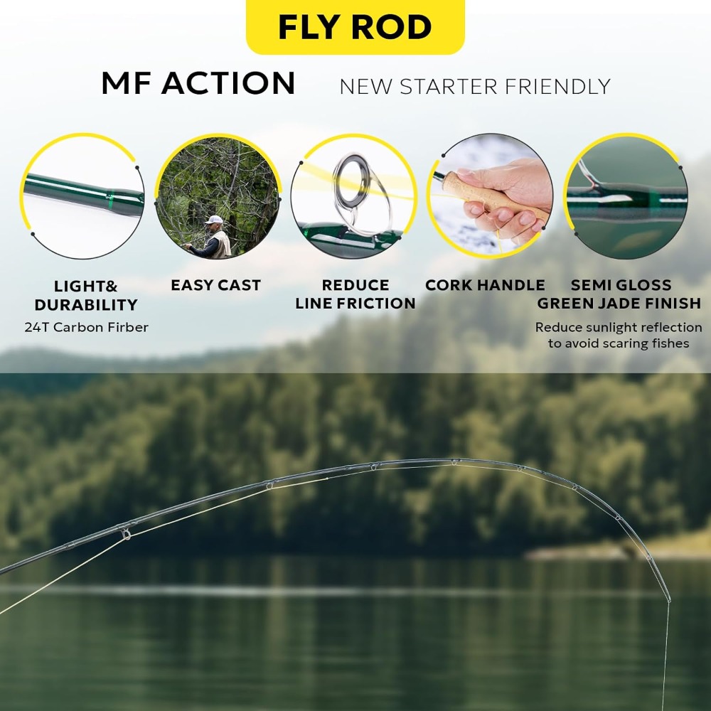 Fly Fishing Rod Combo Starter  - Fishing Rod Fly incelemesi ve fiyatı