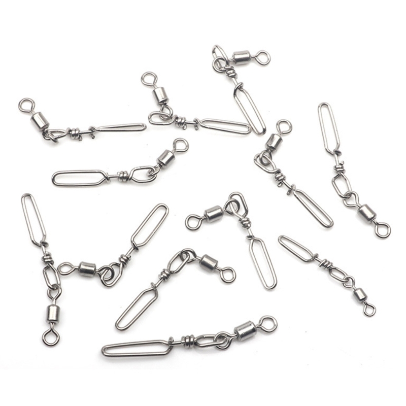 10Pcs Stainless Steel Quick Sn - Fishing Rod Casting incelemesi ve fiyatı