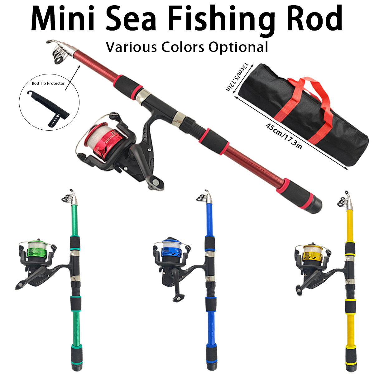 Mini Telescopic Sea Fishing Ro - Fishing Rod Spinning incelemesi ve fiyatı