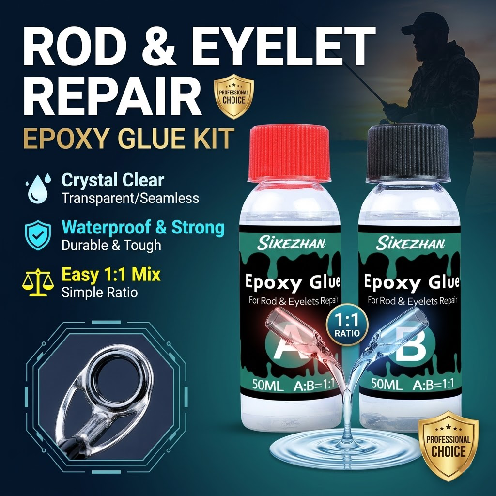 Clear 2-Part Fishing Rod Epoxy - Fishing Rod Repair Kit incelemesi ve fiyatı
