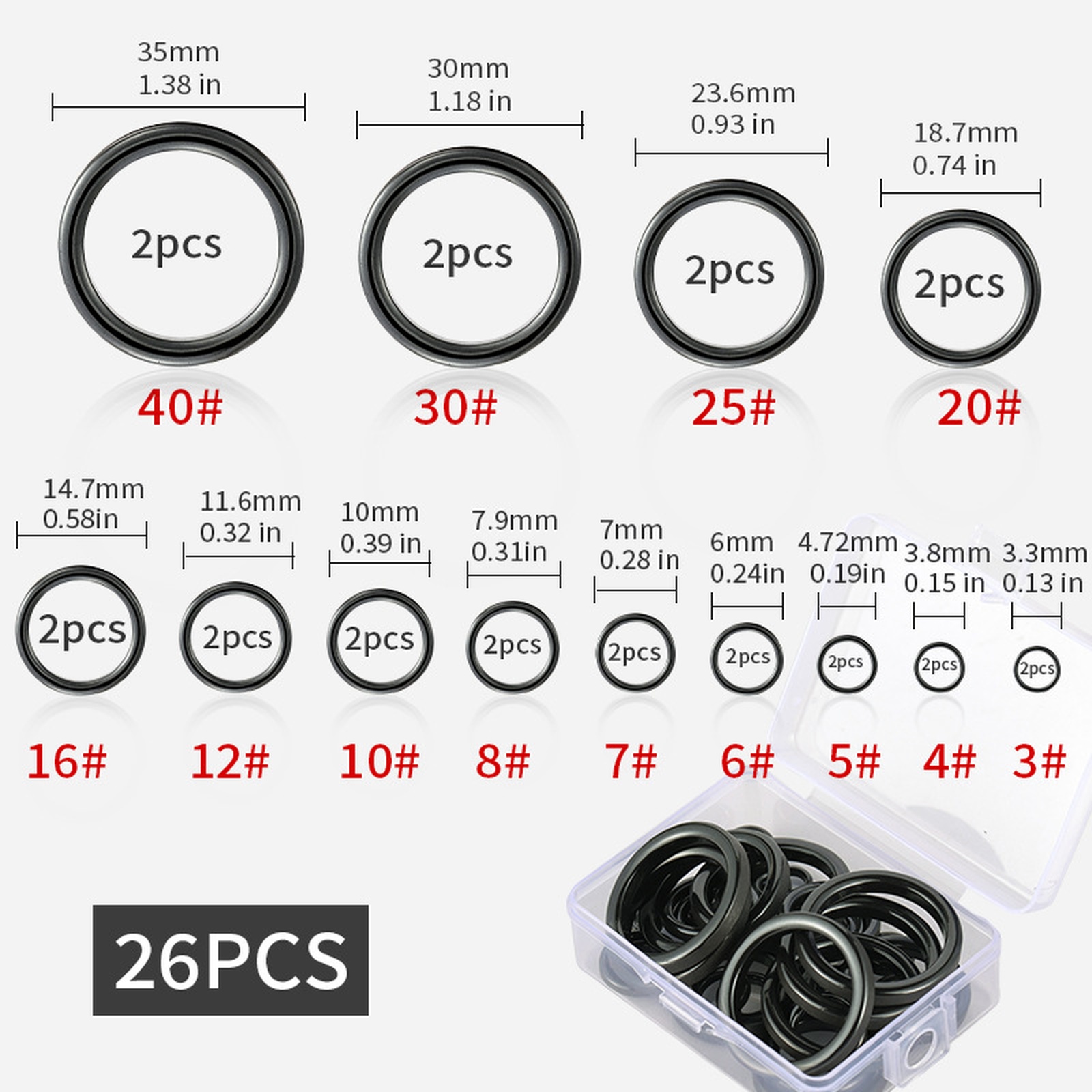 26PCS Fishing Rod Guide Ring K - Fishing Rod Guide Replacement incelemesi ve fiyatı